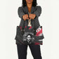 Steve Biko Leather Bag with Black Consciousness Portrait, Power Fist Symbol and Red-Black Freedom - African Pride