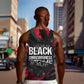 Steve Biko Men Tank Top with Black Consciousness Portrait, Power Fist Symbol and Red-Black Freedom - African Pride