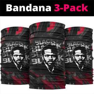 Steve Biko Neck Gaiter with Black Consciousness Portrait, Power Fist Symbol and Red-Black Freedom - African Pride