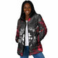 Steve Biko Padded Jacket with Black Consciousness Portrait, Power Fist Symbol and Red-Black Freedom - African Pride