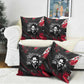 Steve Biko Pillow Cover with Black Consciousness Portrait, Power Fist Symbol and Red-Black Freedom - African Pride