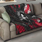 Steve Biko Quilt with Black Consciousness Portrait, Power Fist Symbol and Red-Black Freedom - African Pride