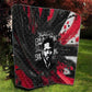 Steve Biko Quilt with Black Consciousness Portrait, Power Fist Symbol and Red-Black Freedom - African Pride
