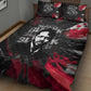 Steve Biko Quilt Bed Set with Black Consciousness Portrait, Power Fist Symbol and Red-Black Freedom - African Pride