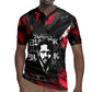 Steve Biko Rugby Jersey with Black Consciousness Portrait, Power Fist Symbol and Red-Black Freedom - African Pride