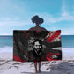 Steve Biko Sarong with Black Consciousness Portrait, Power Fist Symbol and Red-Black Freedom - African Pride