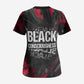 Steve Biko Scrub Top with Black Consciousness Portrait, Power Fist Symbol and Red-Black Freedom - African Pride