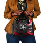 Steve Biko Shoulder Handbag with Black Consciousness Portrait, Power Fist Symbol and Red-Black Freedom - African Pride
