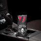 Steve Biko Skinny Tumbler with Black Consciousness Portrait, Power Fist Symbol and Red-Black Freedom - African Pride