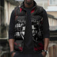 Steve Biko Sleeveless Puffer Jacket with Black Consciousness Portrait, Power Fist Symbol and Red-Black Freedom - African Pride