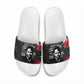 Steve Biko Slide Sandals with Black Consciousness Portrait, Power Fist Symbol and Red-Black Freedom - African Pride