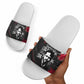 Steve Biko Slide Sandals with Black Consciousness Portrait, Power Fist Symbol and Red-Black Freedom - African Pride