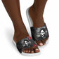 Steve Biko Slide Sandals with Black Consciousness Portrait, Power Fist Symbol and Red-Black Freedom - African Pride