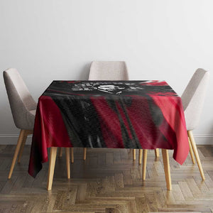 Steve Biko Tablecloth with Black Consciousness Portrait, Power Fist Symbol and Red-Black Freedom - African Pride