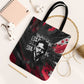 Steve Biko Tote Bag with Black Consciousness Portrait, Power Fist Symbol and Red-Black Freedom - African Pride