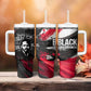 Steve Biko Tumbler With Handle with Black Consciousness Portrait, Power Fist Symbol and Red-Black Freedom - African Pride