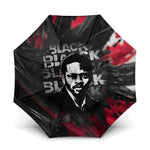 Steve Biko Umbrella with Black Consciousness Portrait, Power Fist Symbol and Red-Black Freedom - African Pride