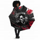 Steve Biko Umbrella with Black Consciousness Portrait, Power Fist Symbol and Red-Black Freedom - African Pride