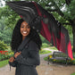 Steve Biko Umbrella with Black Consciousness Portrait, Power Fist Symbol and Red-Black Freedom - African Pride