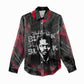 Steve Biko Women Casual Shirt with Black Consciousness Portrait, Power Fist Symbol and Red-Black Freedom - African Pride