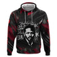 Steve Biko Zip Hoodie with Black Consciousness Portrait, Power Fist Symbol and Red-Black Freedom - African Pride