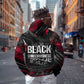 Steve Biko Zip Hoodie with Black Consciousness Portrait, Power Fist Symbol and Red-Black Freedom - African Pride