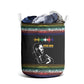 Steve Biko Laundry Basket with Microphone Portrait, Black Consciousness Quote and Vibrant Ethnic Wave - African Pride