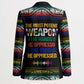 Steve Biko Blazer with Microphone Portrait, Black Consciousness Quote and Vibrant Ethnic Wave - African Pride