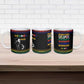 Steve Biko Ceramic Mug with Microphone Portrait, Black Consciousness Quote and Vibrant Ethnic Wave - African Pride