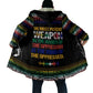 Steve Biko Cloak with Microphone Portrait, Black Consciousness Quote and Vibrant Ethnic Wave - African Pride