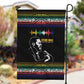 Steve Biko Garden Flag with Microphone Portrait, Black Consciousness Quote and Vibrant Ethnic Wave - African Pride
