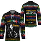 Steve Biko Hockey Jersey with Microphone Portrait, Black Consciousness Quote and Vibrant Ethnic Wave - African Pride