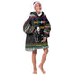 Steve Biko Kid Wearable Blanket Hoodie with Microphone Portrait, Black Consciousness Quote and Vibrant Ethnic Wave - African Pride
