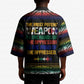 Steve Biko Kimono with Microphone Portrait, Black Consciousness Quote and Vibrant Ethnic Wave - African Pride