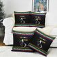 Steve Biko Pillow Cover with Microphone Portrait, Black Consciousness Quote and Vibrant Ethnic Wave - African Pride