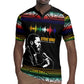 Steve Biko Rugby Jersey with Microphone Portrait, Black Consciousness Quote and Vibrant Ethnic Wave - African Pride