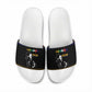 Steve Biko Slide Sandals with Microphone Portrait, Black Consciousness Quote and Vibrant Ethnic Wave - African Pride