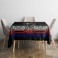 Steve Biko Tablecloth with Microphone Portrait, Black Consciousness Quote and Vibrant Ethnic Wave - African Pride