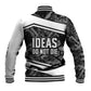 Steve Biko Baseball Jacket with Monochrome Portrait, Ideas Do Not Die Quote - African Pride