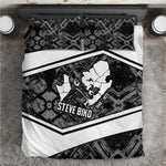 Steve Biko Bedding Set with Monochrome Portrait, Ideas Do Not Die Quote - African Pride