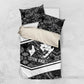 Steve Biko Bedding Set with Monochrome Portrait, Ideas Do Not Die Quote - African Pride