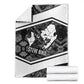 Steve Biko Blanket with Monochrome Portrait, Ideas Do Not Die Quote - African Pride