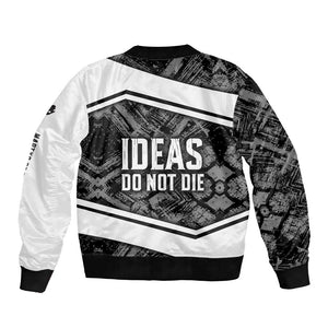 Steve Biko Bomber Jacket with Monochrome Portrait, Ideas Do Not Die Quote - African Pride