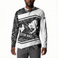Steve Biko Button Sweatshirt with Monochrome Portrait, Ideas Do Not Die Quote
