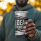 Steve Biko 4 in 1 Can Cooler Tumbler with Monochrome Portrait, Ideas Do Not Die Quote - African Pride