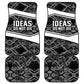 Steve Biko Car Mats with Monochrome Portrait, Ideas Do Not Die Quote - African Pride