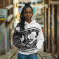 Steve Biko Hoodie with Monochrome Portrait, Ideas Do Not Die Quote - African Pride