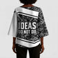 Steve Biko Kimono Sleeve Blouse with Monochrome Portrait, Ideas Do Not Die Quote - African Pride