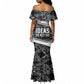 Steve Biko Mermaid Dress with Monochrome Portrait, Ideas Do Not Die Quote - African Pride