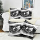 Steve Biko Pillow Cover with Monochrome Portrait, Ideas Do Not Die Quote - African Pride